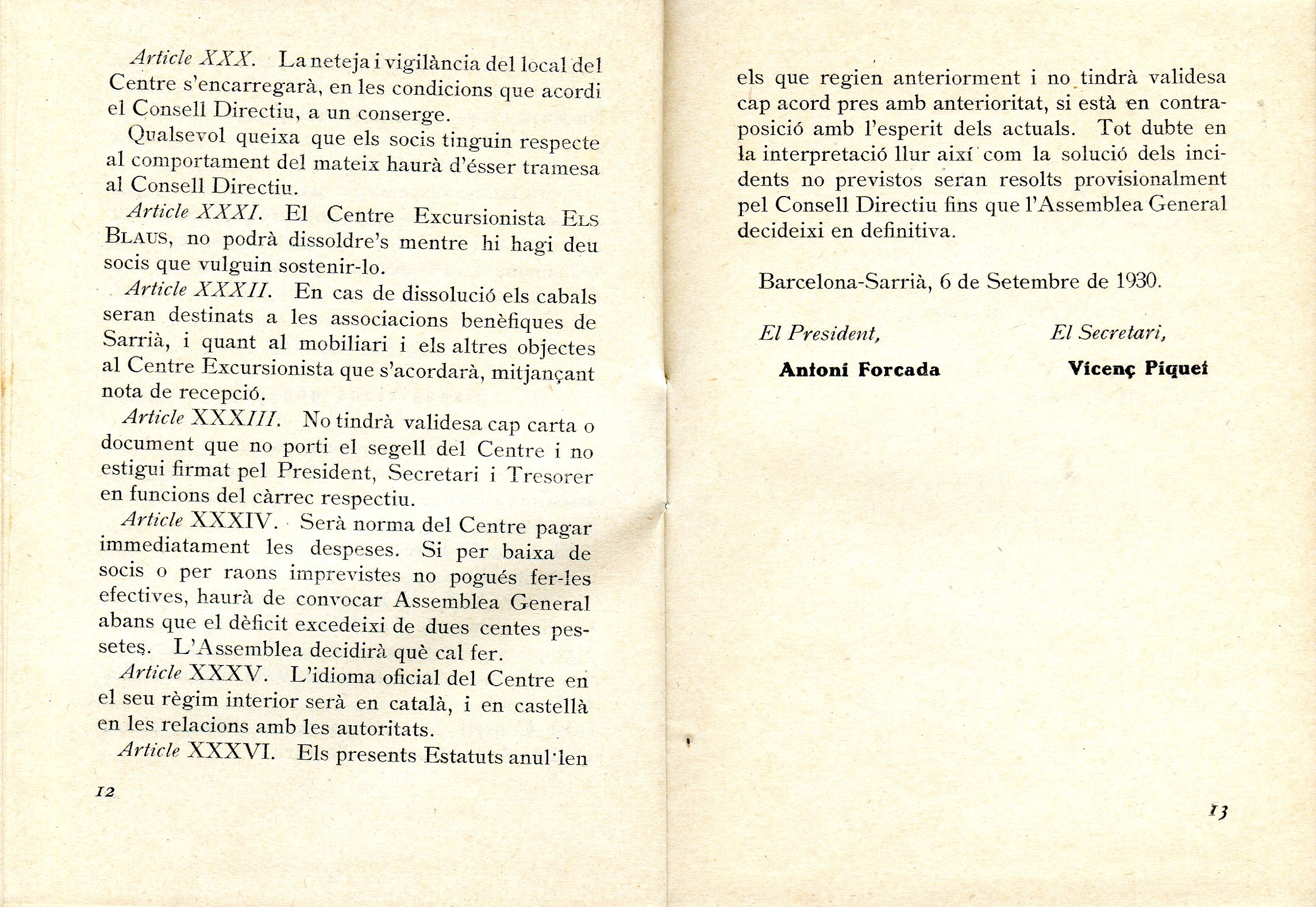 Centre Excursionista "Els Blaus" : Estatuts - Miniatura 4